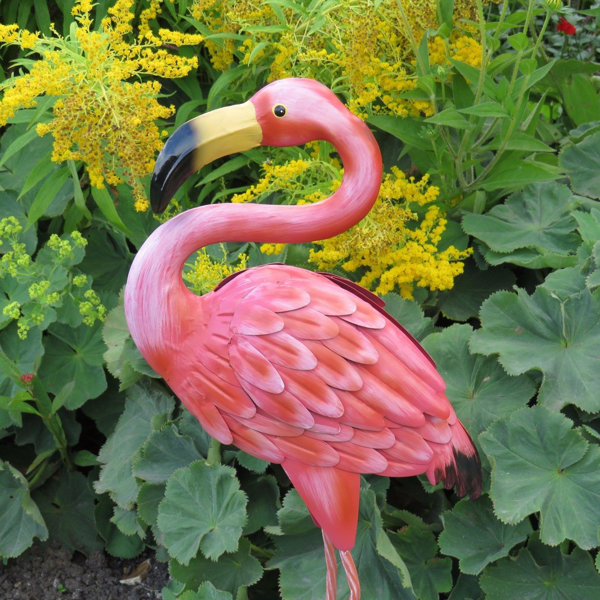 Bay Isle Home Aadil Garden Flamingo Statue & Reviews Wayfair.ie